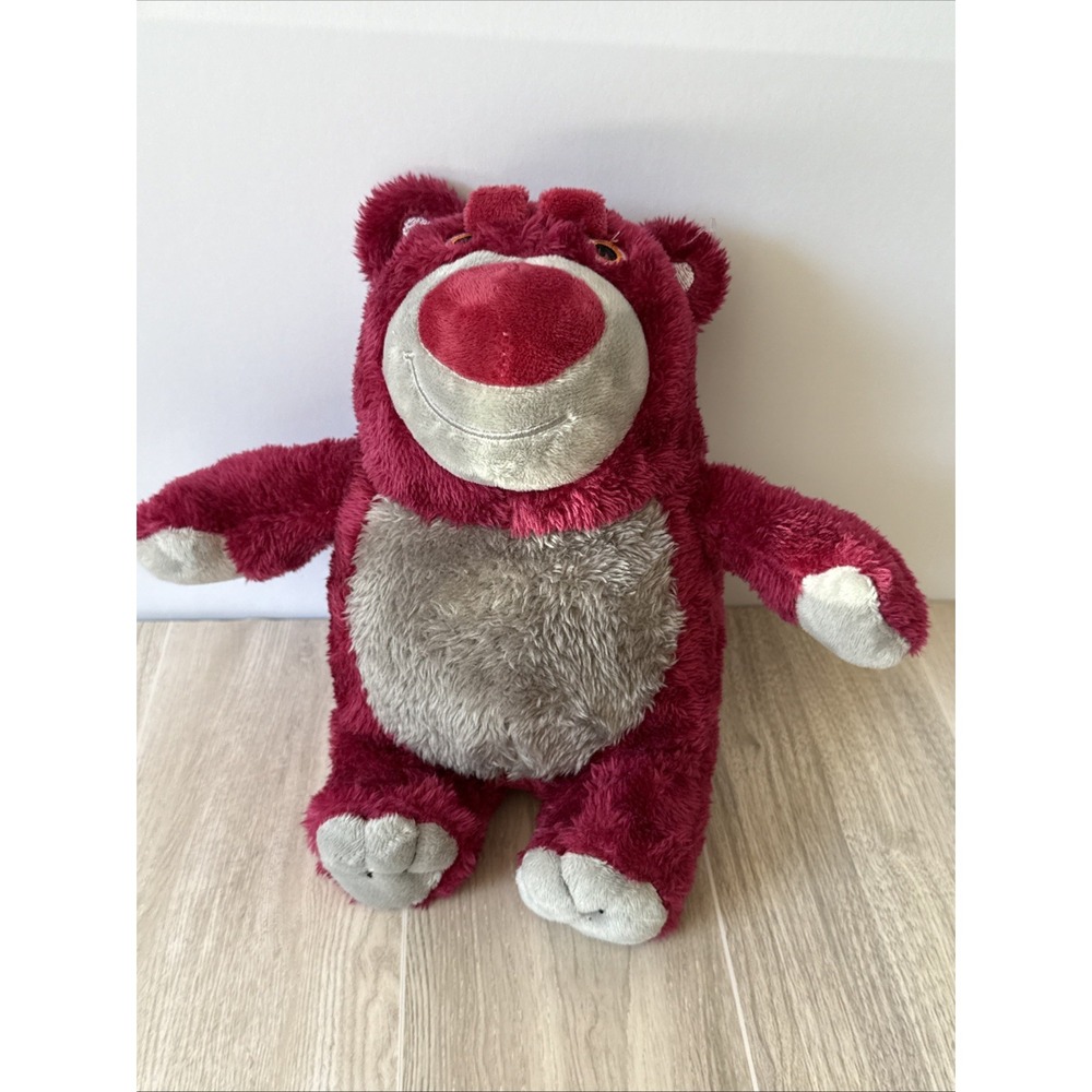 Disney Store‎ Pixar Toy Story Purple Lotso Teddy Bear Plush Soft  Animal Doll 9"
